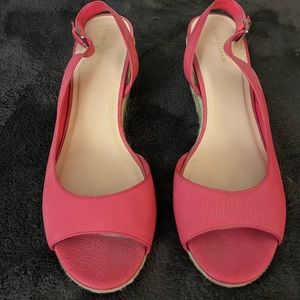 Pink Cole Haan Espadrille Wedges size 10.5 B